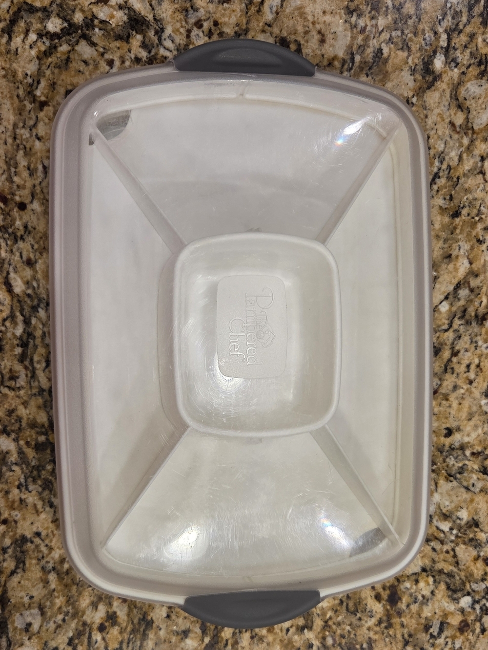 Pampered Chef Chillzanne Rectangular Server #2781 Veggie Relish Tray